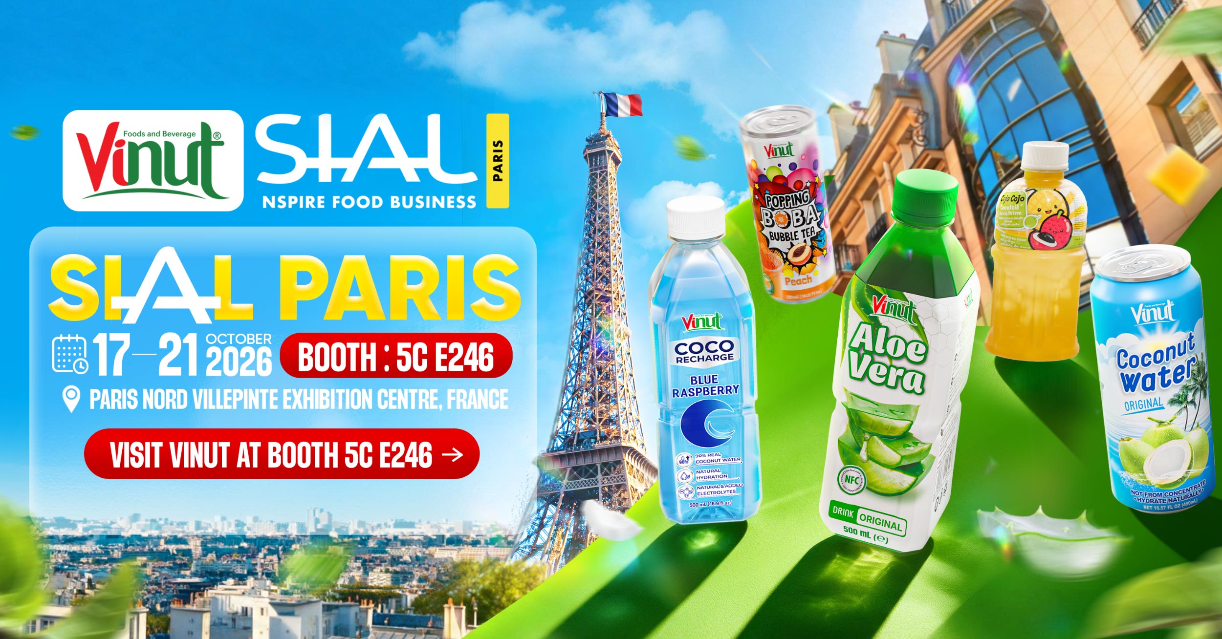 VINUT event visual for SIAL Paris 2026